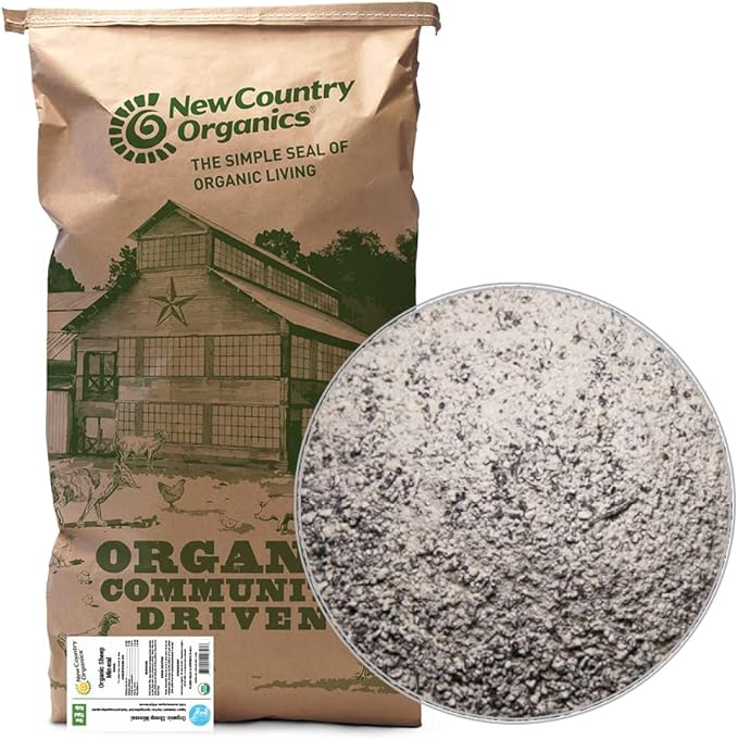 New Country Organics | Healthy Sheep Kelp Based Minerals for Sheep | Certified Organic and Non-GMO Sheep Feeder | 40 lbs