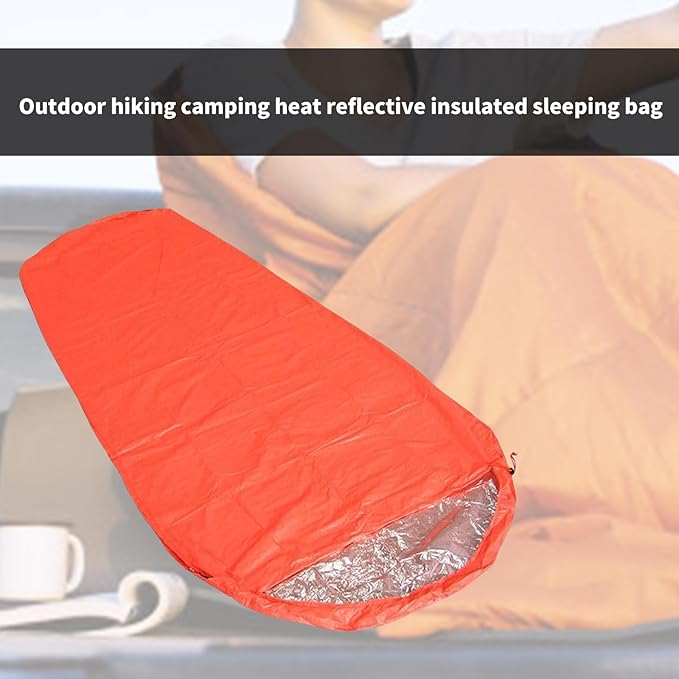 Thermal Survival Bivvy Sacks for Camping Outdoor Emergencies Thermal Blanket Survival Sleeping Bag Emergencies