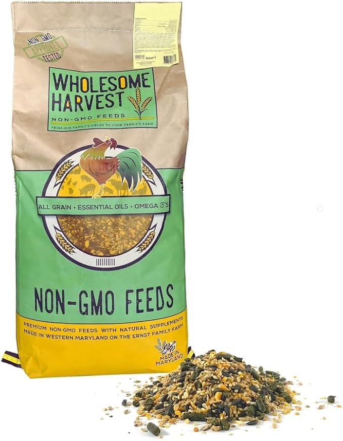 Non-GMO All-Grain Goat Feed 16% Protein - Fortifies with Goat Minerals, Vitamins, and Natural Ingredients for Strong Bones, Healthy Digestion, and Optimal Growth - 40 lb Bag