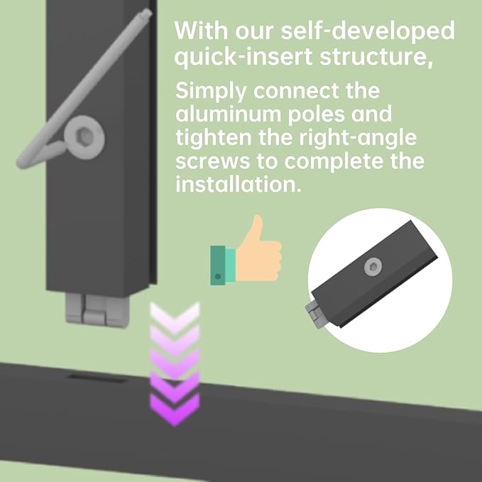 CQZY 8x14 FT Greenhouse for Outdoors, Polycarbonate Greenhouse with Quick Setup Structure and Roof Vent, Aluminum Large Walk-in Green House for Outside Garden Backyard, Dark Gray