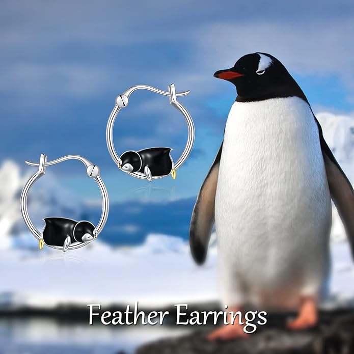 Fox/Pig/Mushroom/Cat Earrings Sterling Silver Cute Hoop Earrings Animal Jewelry Gifts for Women Daughter