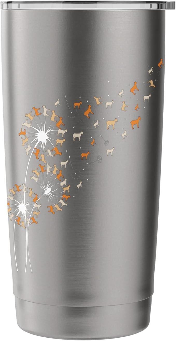Dandelion Goats - Goat Lover Farm Animal Breeding Rancher Stainless Steel Insulated Tumbler
