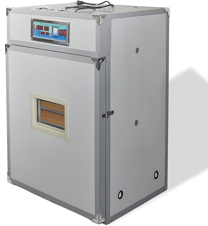 XKV 352 Egg Incubator with Automatic Egg Turning,Temperature Control and Humidity Control,Hatching Eggs,Chicken,Ducks,Poultry,Industrial Brooding Machine Chicken Incubator for Farm,Lab,Home,Indoor