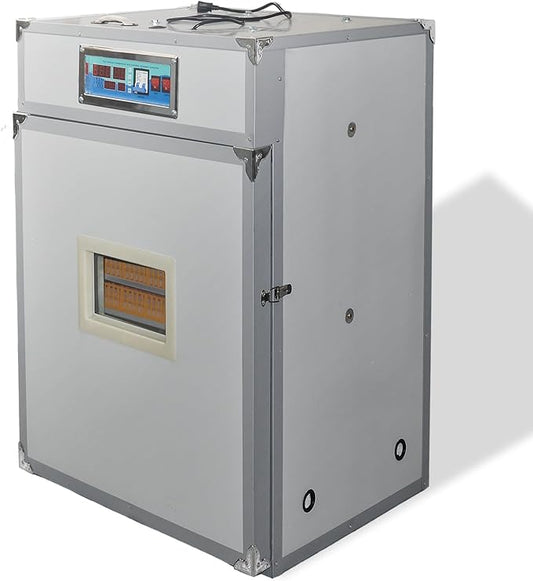 XKV 352 Egg Incubator with Automatic Egg Turning,Temperature Control and Humidity Control,Hatching Eggs,Chicken,Ducks,Poultry,Industrial Brooding Machine Chicken Incubator for Farm,Lab,Home,Indoor