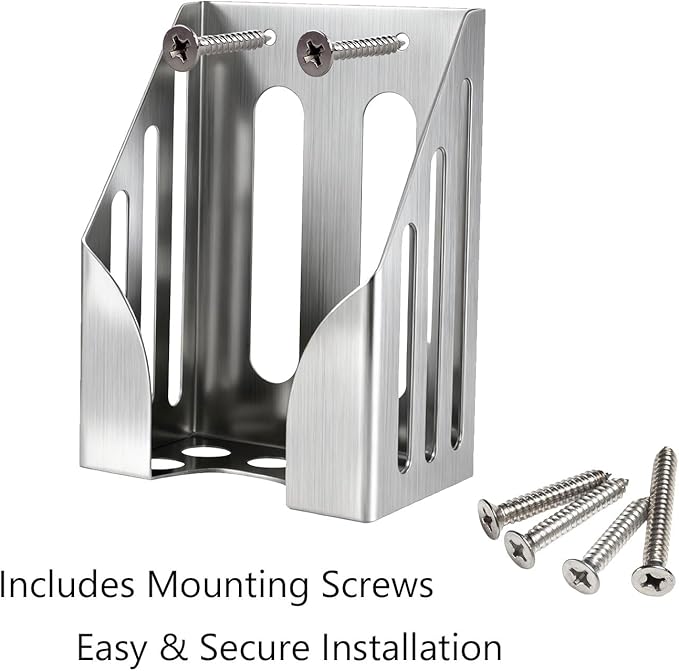 304 Stainless Steel Salt Block Holder, 4LB Mineral Salt Lick Block Holder for Deer, Goats, Horses, Cattle & Sheep, Rust-Resistant Design with Mounting Screws
