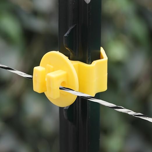 Electric Fence Polywire, 656ft (200m), 3 Aluminum Strands, UV-Resistant PVC, 0.1in (2.5mm) Diameter, 256 lbs Tensile Strength, for Livestock and Rotational Grazing, White and Black