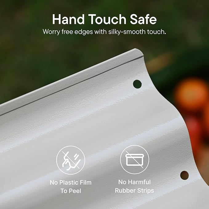 Galvanized Raised Garden Bed 6x2x1.5 ft, 17" Tall Metal Planter Boxes Outdoor for Herb, Strawberry Above Ground Raised Bed Kit for Gardening, Durable Zn-Al-Mg Coated Flower Box - Sand Beige