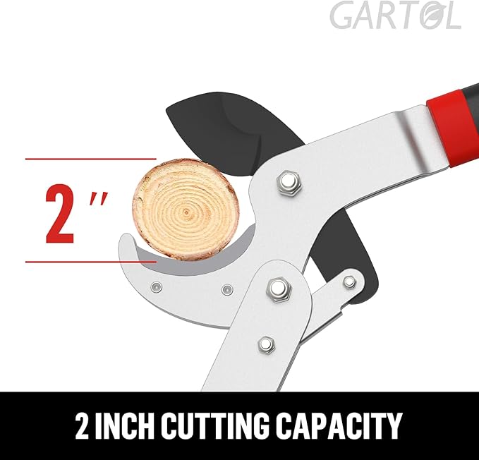 GARTOL Anvil Lopper, 29″ Heavy Duty Tree Branch Cutter (2″ Cutting Capacity), Compound Action for Effortless Cutting | Ergonomic Non-Slip Handles | Ideal for Tree Trimming & Garden Maintenance