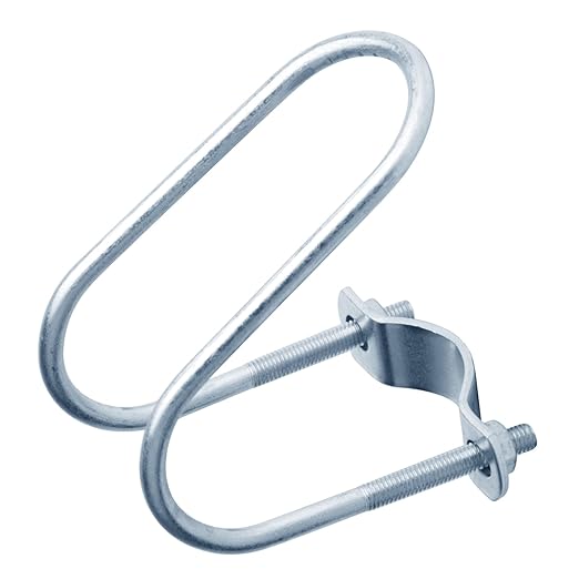 10 Sets 1-5/8" x 1-5/8" O.D. Cross-Connector Vertical Pipe Clip, Crossover Clamps Tube Buckle Fixator for Farm, Greenhouse Awning Frame Top Rail Fence Scaffolding