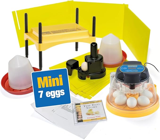 Brinsea Mini II Advance Egg Incubator Classroom Kit Brooder Pack for Students with Lesson Plan, Egg Scope, EcoGlow Brooder, Plastic Chick Enclosure, Feeder and Drinker for Hatching Chicks, Ducklings