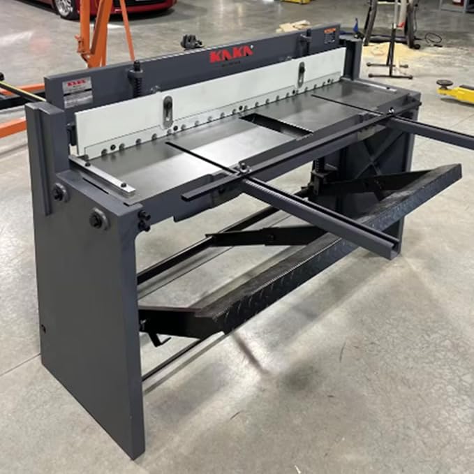 KAKA INDUSTRIAL Sheet Metal Shears Machine 52-Inch Heavy Duty Stomp Shear for Cutting 16 Gauge Steel,14-gauge Aluminum and Copper,Foot Pedal Operated Q01-5216