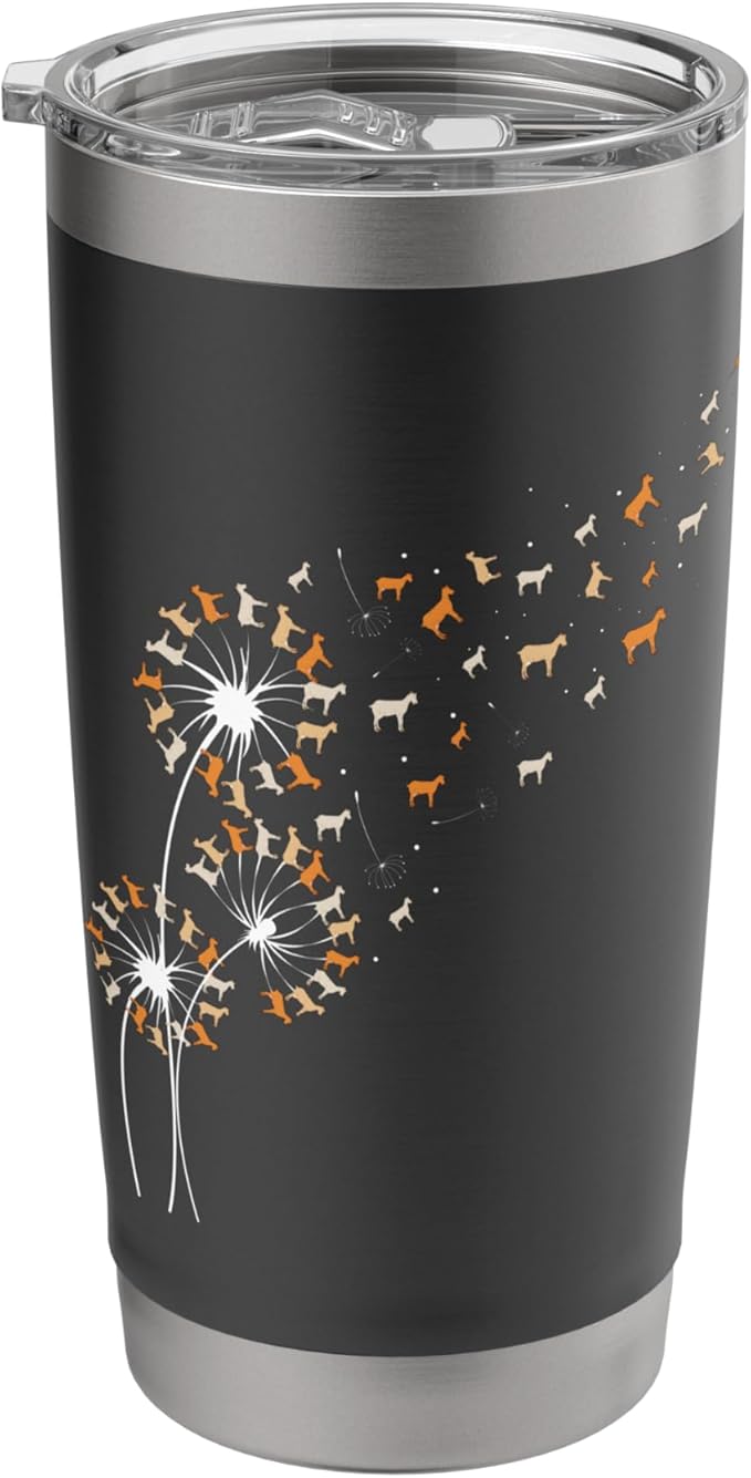 Dandelion Goats - Goat Lover Farm Animal Breeding Rancher Stainless Steel Insulated Tumbler