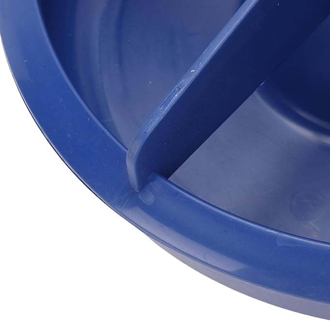 Pssopp Piglet Feeding Trough, Poultry Feeders Bowl Livestock Feeding Tool for Cattle Cows Horses Sheep Goats Pigs Calf Piglet Trough, 5 Slots Food Plastic Livestock Feeder Nan