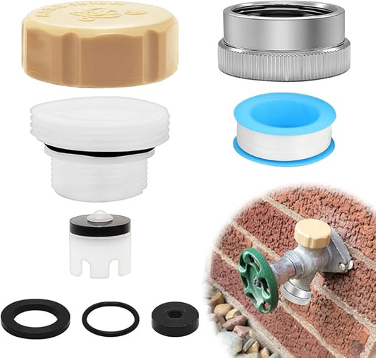 1pcs Vacuum Breaker Repair Kit, UPC ASSE 1019-A Repair kit, Outdoor Faucet Spigot repair kit with 1pcs 3/4"GHT Garden Hose End Cap