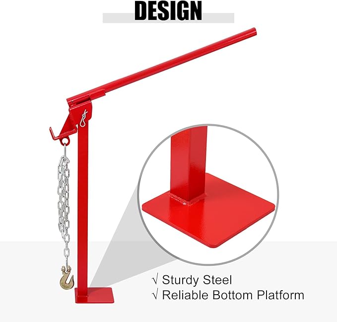 T Post Puller Fence Post Puller Heavy Duty Fence Post Puller with Lifting Chain & T Post Puller Plate Puller T Post Puller for Round Fence Posts T Stakes Sign Post & Tree Stump,Basic Type