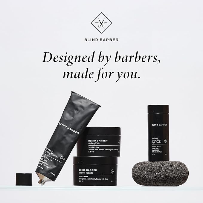 Blind Barber Aluminum Free Deodorant - 98% Naturally Derived Men's Deodorant Stick With Soothing Shea Butter & Coconut Oil - Odor-Fighting & Moisture-Absorbing Formula - Tonka Bean Scent (2.3 oz)