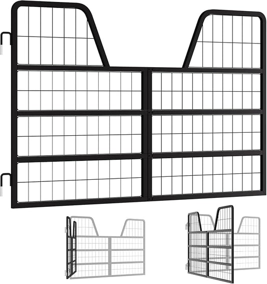 48" W×32" H Stall Guards for Horses, Horse Stall Gates, Heavy Duty Steel Yoke Design Fits Standard Barn Doorways