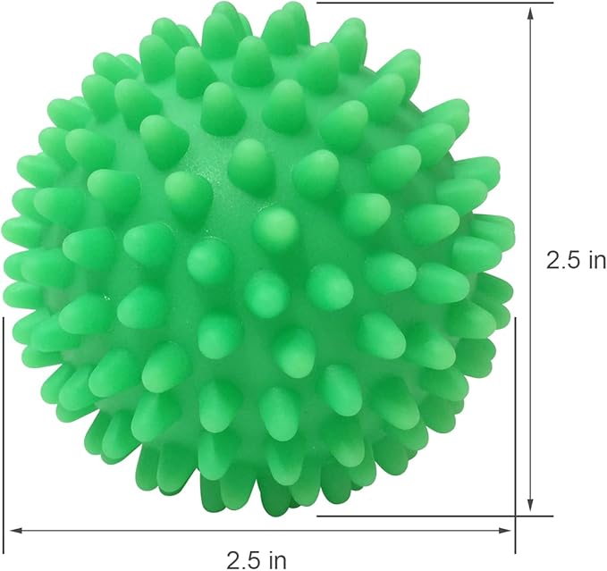 Dryer Balls 4 Pack - Non-Toxic Reusable Dryer Balls (Green)