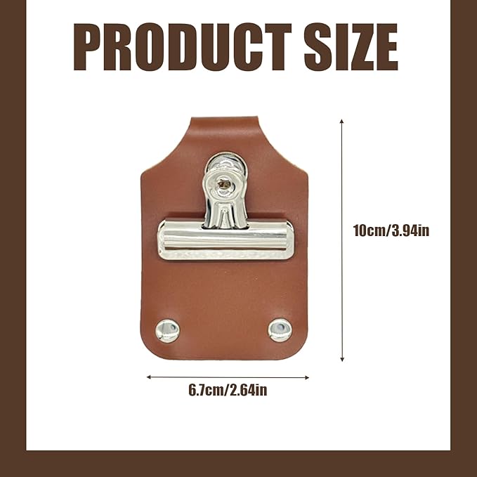 Horse Show Number Holder, Livestock Leather Show Holder, for Saddle, Harness, Pig, Cattle, Goat Competition, 3.94 x 2.64 Inches