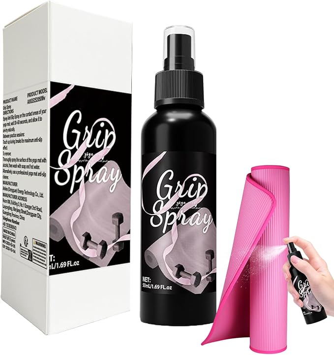 Yoga Mat Spray Cleaner - 250ml Natural Fresh Scent, Non-Sticky Sweat Remover Formula, Eco-Friendly Deodorizing Mist for Gym Equipment | Workout Mat Refreshener for Studio Home Fitness Gear