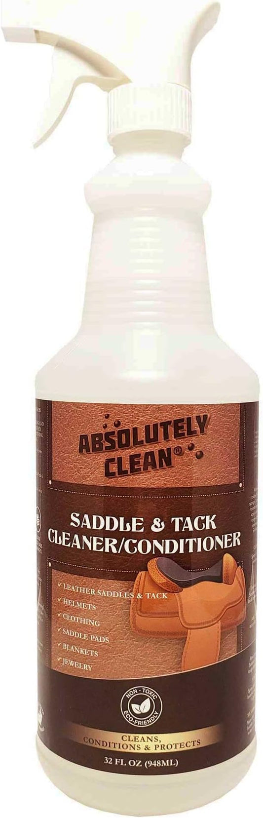 Absolutely Clean Amazing Saddle Soap Spray for Leather Cleaning & Tack Cleaner and Conditioner