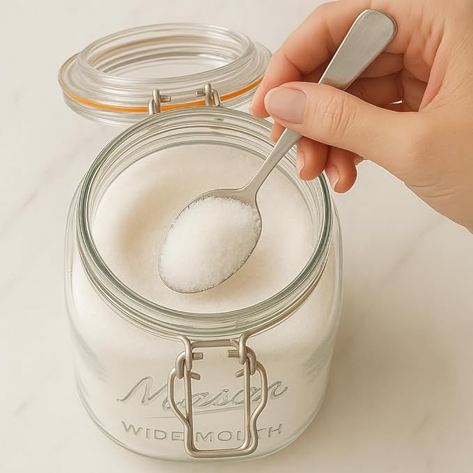 kitchentoolz 64 oz Mason Jars Wide Mouth with Airtight Lids – Set of 2 Half Gallon Glass Jar with Lid – Large Mason Jars with Lids for Kitchen Pantry, Storage, and Canning