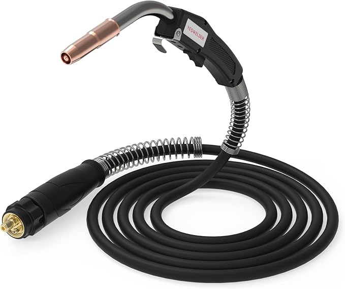 YESWELDER 15ft 250A MIG Welding Gun Euro connection Replacement for Longevity Esab Tweco #2