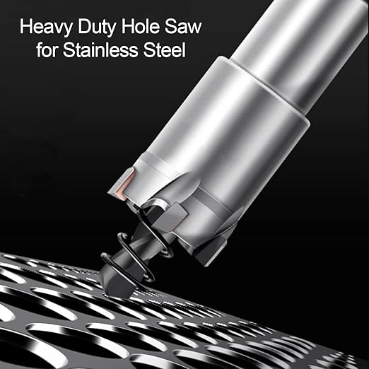 ASNOMY 14Pcs TCT Hole Saw Kit, 1/2"-2-1/8"Inch Tungsten Carbide Tipped Hole Cutters Set Heavy Duty Hole Saw for Metal Stainless Steel Iron Wood Plastic, with Extra 2pcs Pilot Drill Bits