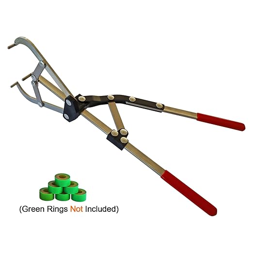 Cattle Banding Tools Calf Bull Castration Tool Large California Elastrator Stainless Steel Expander Plier for Cattle Calves Sheep Goats and Other Big Livestock