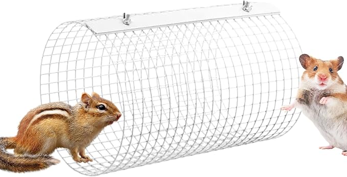 Small Animal Tunnel | Small Animal Cage Accessories Breathable Enrichment Toy - Round Pet Tube - for Guinea Bunny Gerbil Hamster Ferret Hedgehog