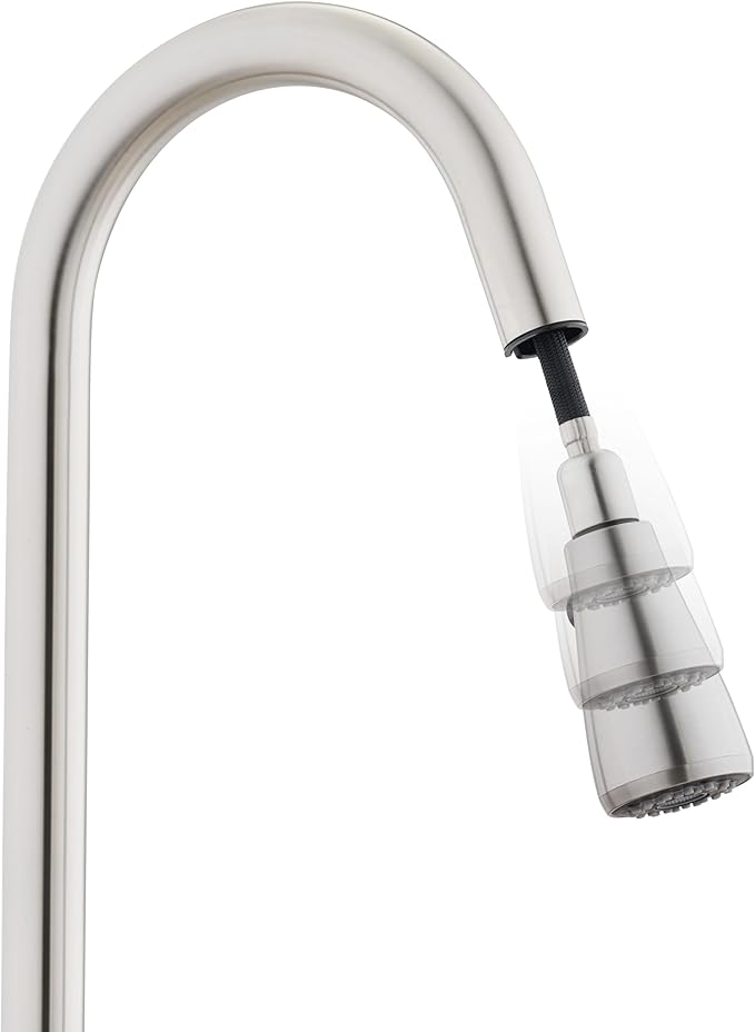 EcoStorage Stainless Steel Utility Sink, Oversized Freestanding Single Bowl Utility Sink, Pull-Out Faucet, Garage, Laundry Room, Business, NSF Certified, 40"W x 22"D x 50"H (NHA-0319)