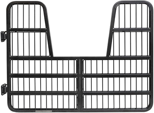 EASY-UP Titan Horse Stall Gates | Heavy-Duty Steel Construction | Rust-Resistant Finish | Ideal for Barn, Farm & Equestrian Use | Gate with Yoke - 48" Wide | Color Gray Armor
