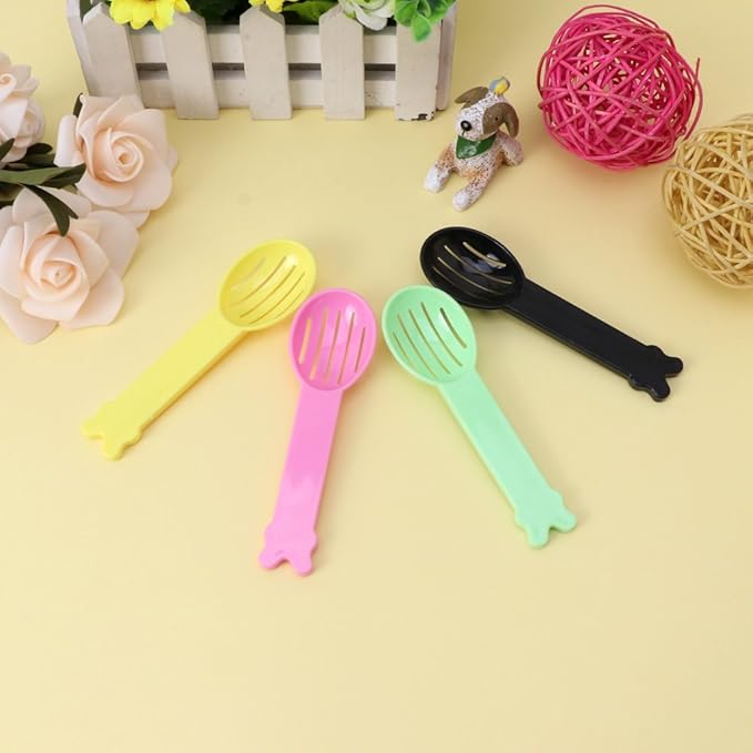 Hamster Sand Scooper Cats Litter Shovel Litter Hollowed for Cats Hedgehogs Cage Hamster Sand Bath Scooper