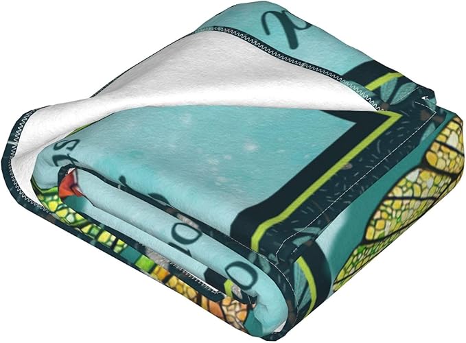 Dragonfly Blanket Dragonfly Throw Blanket Soft Fleece Flannel Bedding Dragonflies Gifts for Women Girls Lovers Adults Stuff Plush for Couch Sofa Bed Room Decor 60"X80"