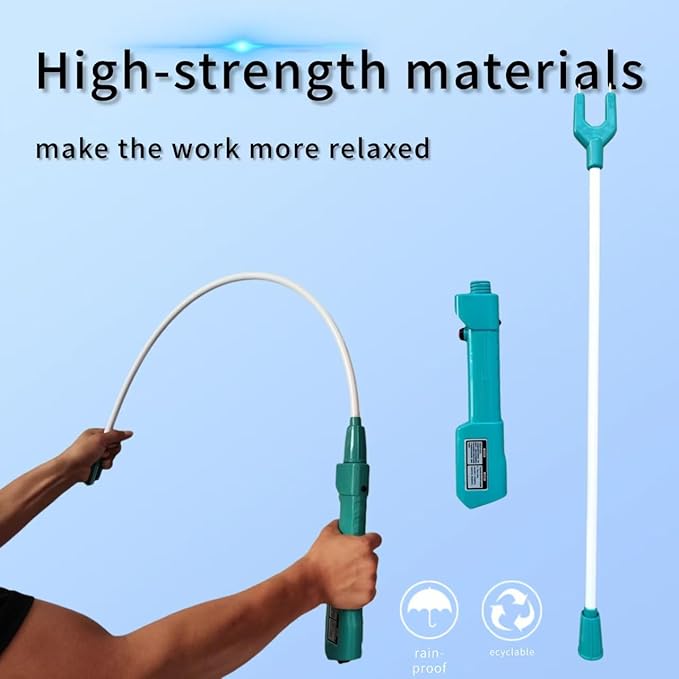 Cattle Prod Waterproof Cattle Prod Stick with LED Light, Rechargeable Electric Livestock Prod