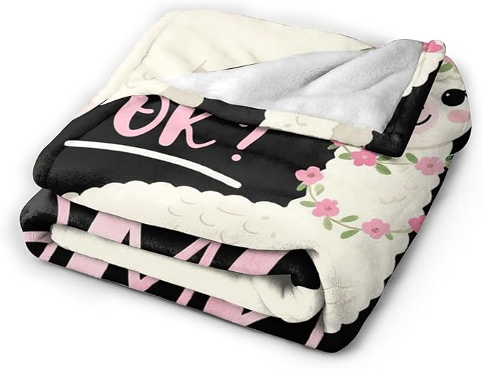 Cute Llamas Blanket, Soft Plush Alpaca Fleece Animal Throw Blanket - Cozy Warm Stuffed Blankets Bedding Llamas Gifts for Women Girls Kids Adults 40"X50"