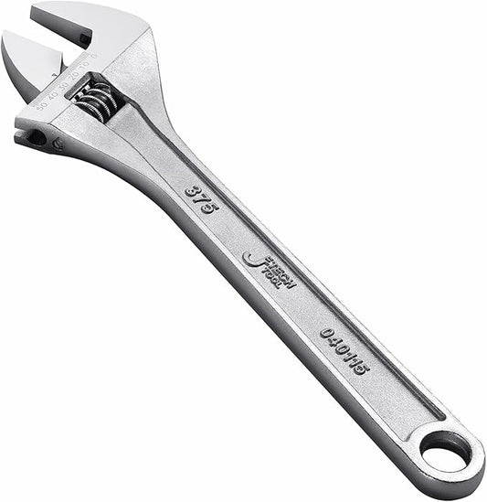 Jetech 15-Inch Adjustable Wrench - Professional Heavy Duty Chrome Vanadium Steel Shifter Spanner with Inch/Metric Scale Wide Caliber Opening