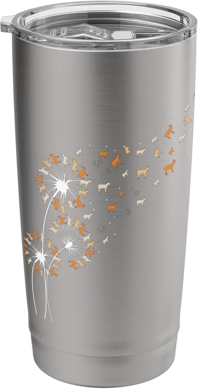 Dandelion Goats - Goat Lover Farm Animal Breeding Rancher Stainless Steel Insulated Tumbler