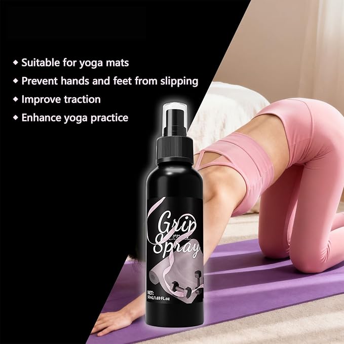 Yoga Mat Spray Cleaner - 250ml Natural Fresh Scent, Non-Sticky Sweat Remover Formula, Eco-Friendly Deodorizing Mist for Gym Equipment | Workout Mat Refreshener for Studio Home Fitness Gear