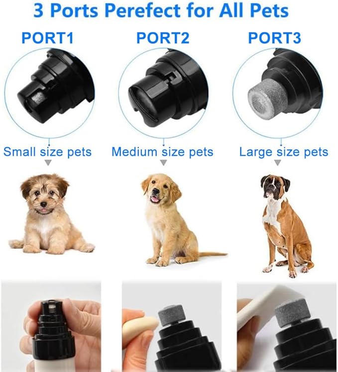 Silent Groom Pro,Silent Groom Pro Nail Grinder,2025 New Mute USB Rechargeable Pet Nail Trimmer,Pet Claw Beauty Trimming Tool, Equipped With 2-Speed, 3-Port, and Long Battery,Safe Claw Trimming at Home