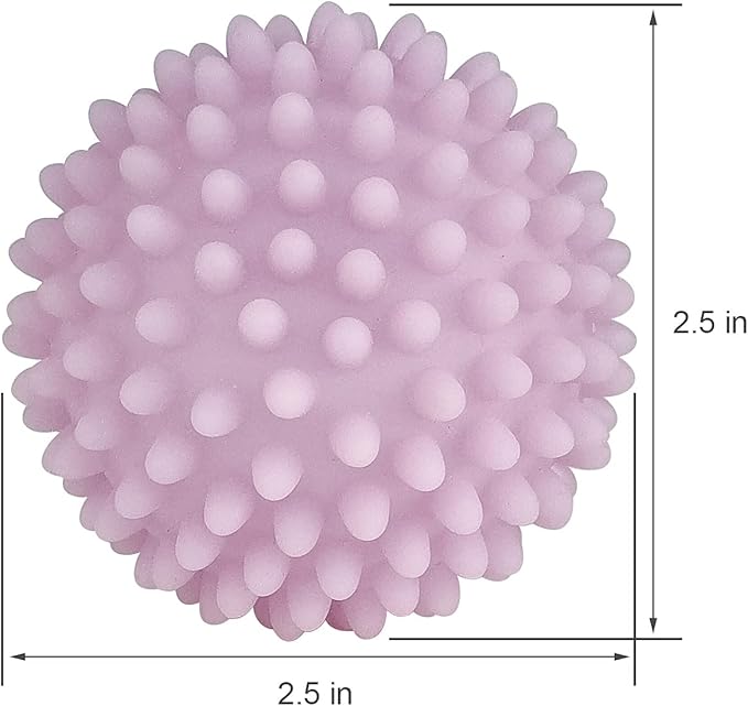 Dryer Balls 4 Pack - Non-Toxic Reusable Dryer Balls (Light Purple)