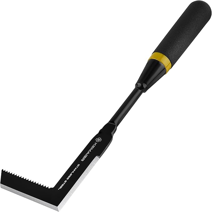 Weeding Tool - Heavy Duty Stainless Steel Weed Remover Tool for Driveway Crack Weeding and Sidewalk Pavement Weed Removal, Efficient Weed Puller Tool for Narrow Gaps and Brick Joints