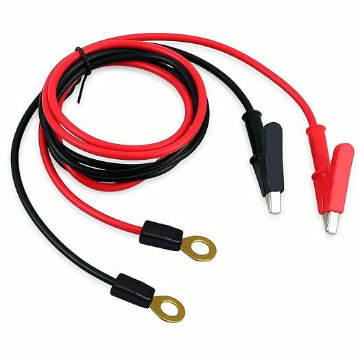 Electric Fence Wire Connectors Jumper Leads Cable,3.28 ft Electric Fence Wire Connect, for Electric Fence Charger Electric Fence Tester etc.(TH 12A 1m)