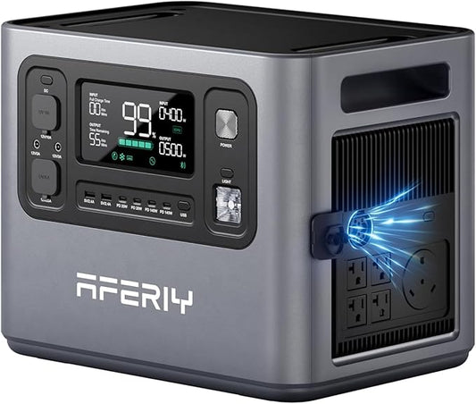 AFERIY 2800W Portable Power Station,2026 Upgraded Version of P210,2048Wh LiFePO4 Battery,Expandable to 10kWh,1800W AC Charging,UPS Solar Generator for Home Use,Power Outages,Camping,and RVs
