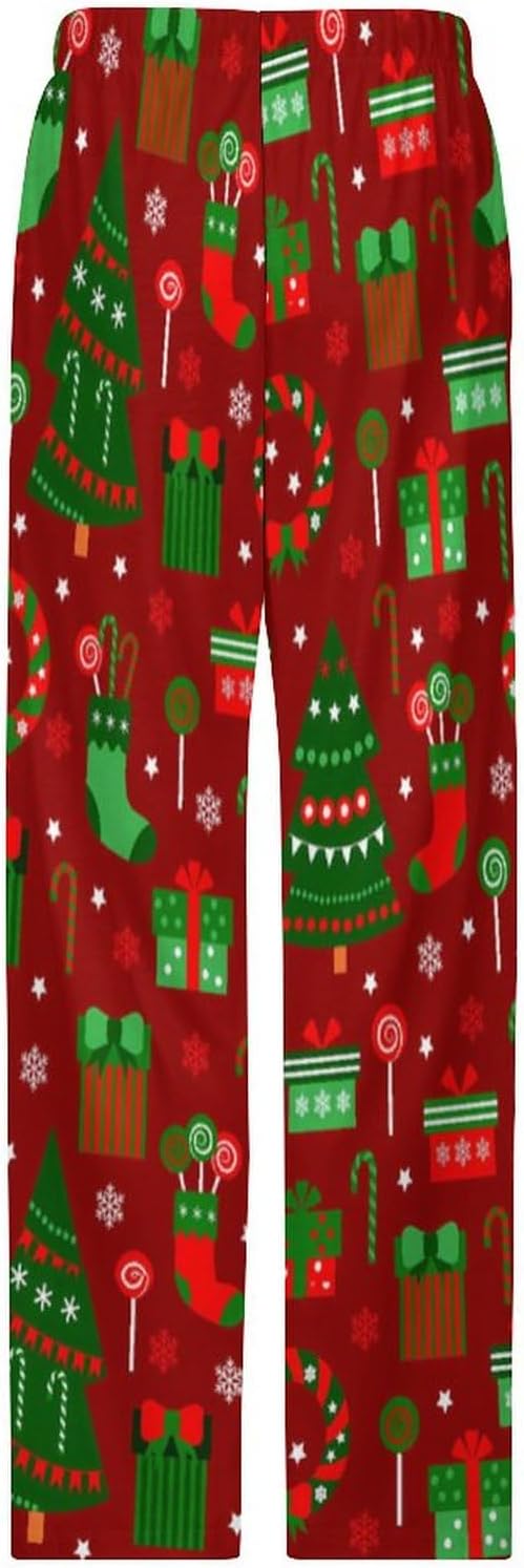 Funny Mens Pajama Pants Lightweight Soft Lounge Pant Sleep Pj Bottoms for Men With Pockets