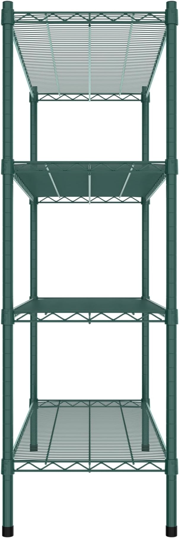 Commercial NSF Listed Green Epoxy Stationary Wire Shelving Kit 18" x 48" x 54", with 4 Shelves Perfect for Warehouse, Walk-in Refrigerator, Freezer, Grocery Store, Restaurant, Dishroom