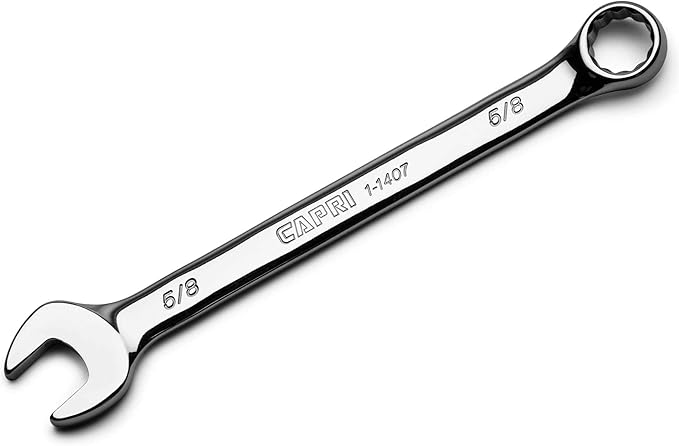 Capri Tools 5/8-inch Combination Wrench, 12 Point, SAE, Chrome (1-1407)