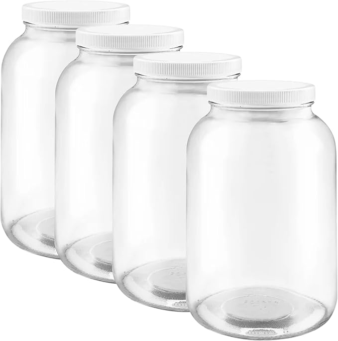 The Kombucha Company 1 Gallon Glass Jar with Lid – Large Gallon Mason Jar with Lid for Sourdough Starter, Kombucha, Sun Tea, Pickling, and Storage Jug – Made in the USA (4)