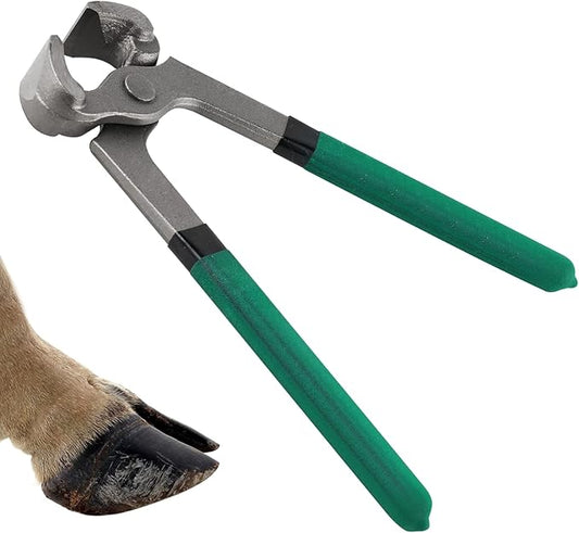 Goats Hoof Nipper 8" Carbon Steel Farrier Tool Multi-Purpose Hoof Trimmers with Plastic Grips for Cattle Sheeps Horses