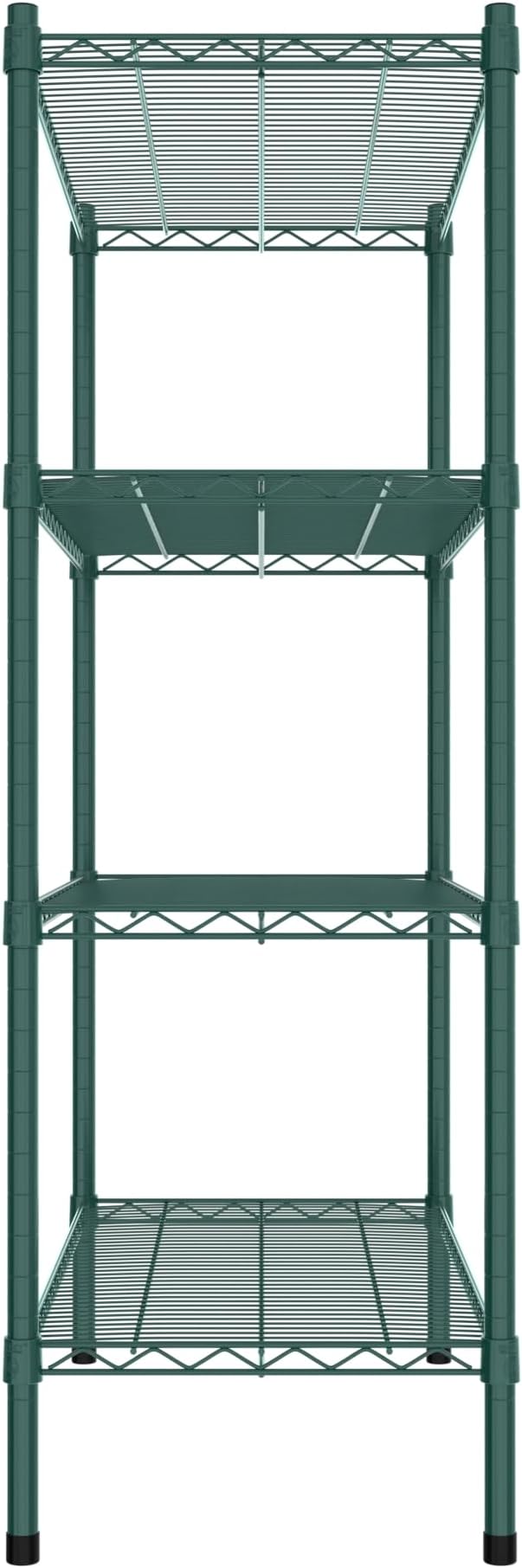 Commercial NSF Listed Green Epoxy Stationary Wire Shelving Kit 18" x 36" x 54", with 4 Shelves Perfect for Warehouse, Walk-in Refrigerator, Freezer, Grocery Store, Restaurant, Dishroom